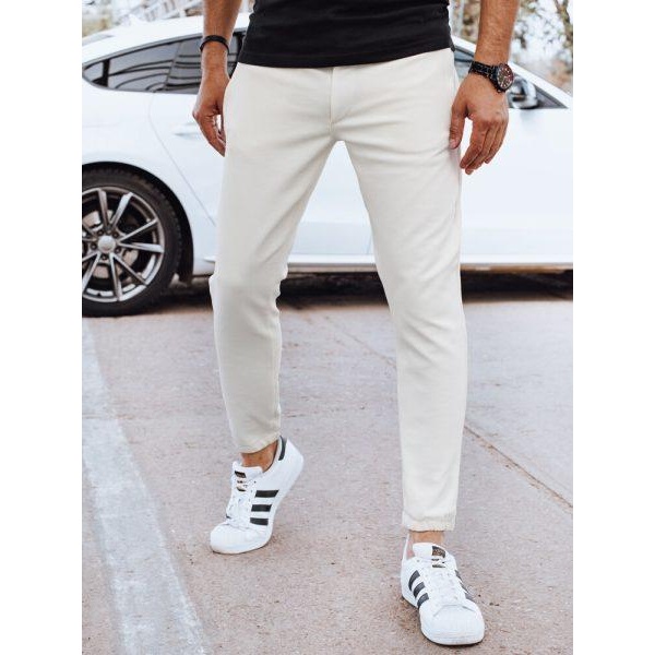 Dstreet UX4264 ecru pánske joggery