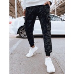 Pánske čierne cargo nohavice Dstreet UX4362