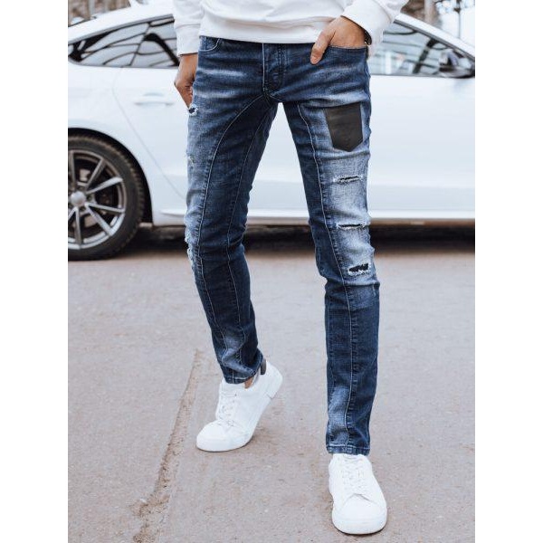 Pánske modré džínsové nohavice Dstreet UX4296