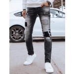 Pánske šedé džínsové nohavice Dstreet UX4293