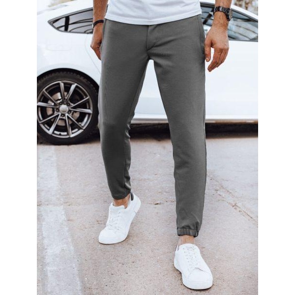 Pánske tmavosivé joggery Dstreet UX4265
