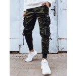 Pánske zelené cargo nohavice Dstreet UX4207