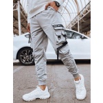 Šedé pánske cargo nohavice Dstreet UX4219