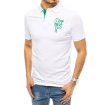 Biele POLO tričko s výšivkou.