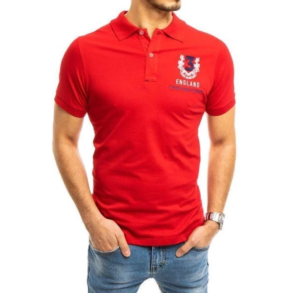 Červené pánske POLO tričko.