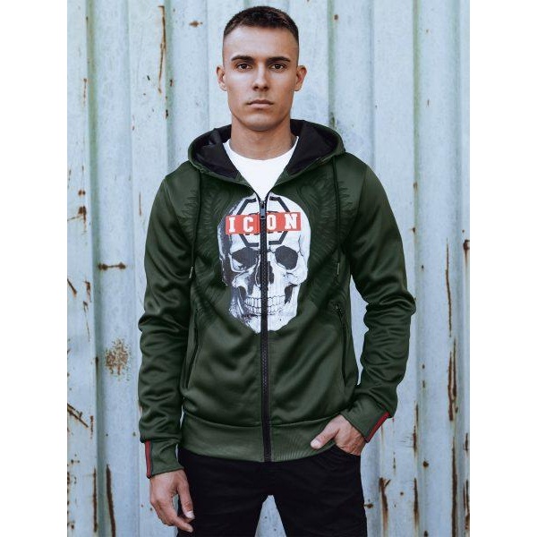 Pánska mikina s kapucňou na zips