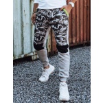 Pánske šedé camo tepláky Dstreet UX4428