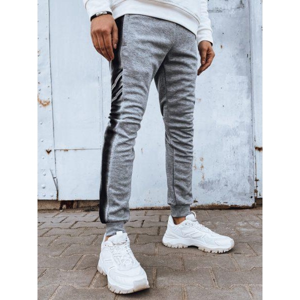 Pánske šedé tepláky Dstreet UX4196