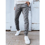 Pánske svetlošedé tepláky Dstreet UX4272