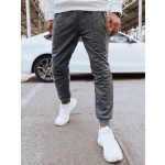 Pánske svetlošedé tepláky Dstreet UX4284