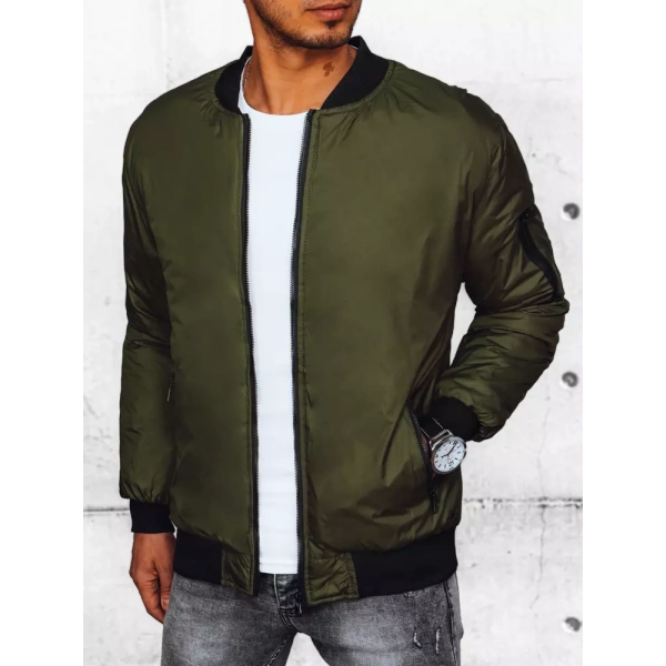 Štýlová zelená bomber bunda