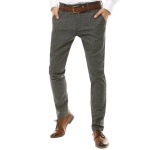 Tmavo-sivé elegantné chinos nohavice. skl.11