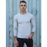 Pánsky klasický svetlosivý sveter Dstreet WX2212