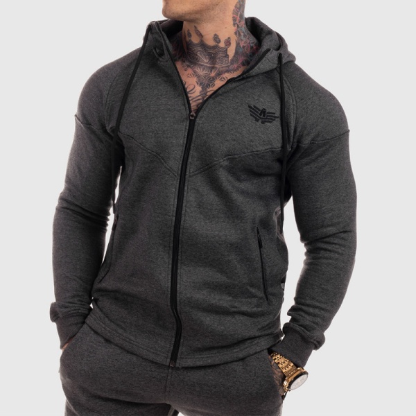 Fitness mikina so zipsom Iron Aesthetics ROUND