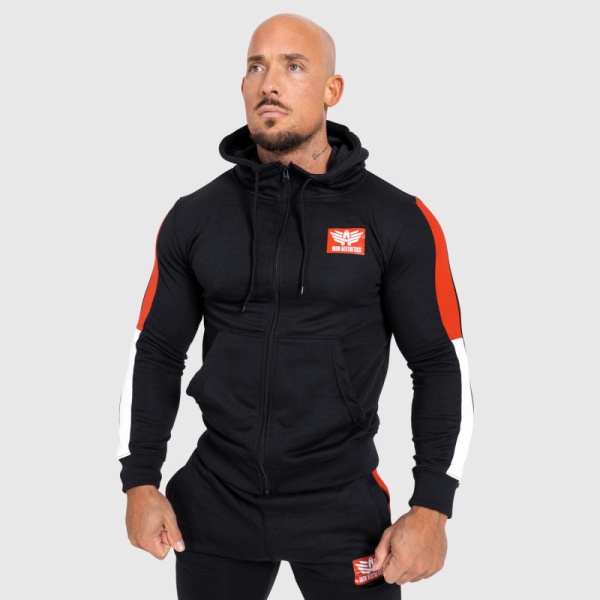 Mikina s kapucňou a zipsom Iron Aesthetics Tricolora