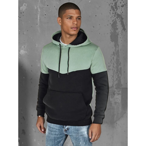 Pánska basic mint mikina s kapucňou Dstreet BX5876