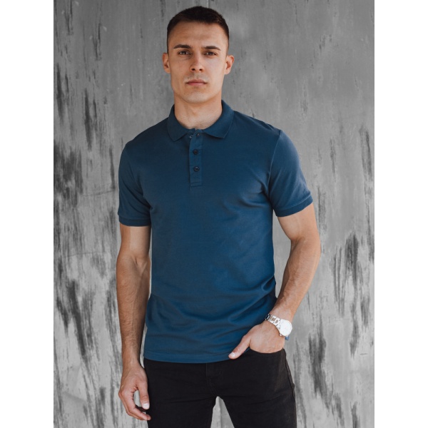 Pánske polo tričko modré Dstreet PX0603