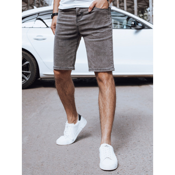 Pánske tmavošedé rifľové kraťasy Dstreet SX2399 sk.18