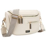 Svetlobéžová dámska crossbody kabelka z ekologickej kože – elegantná a praktická