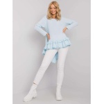 Dámska blúzka s volánom Tracy RUE PARIS light blue