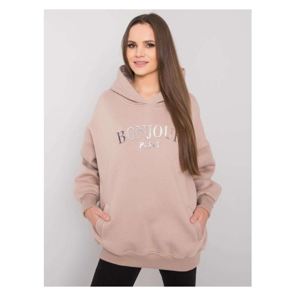 Dámska mikina Lille khaki RUE PARIS dark beige