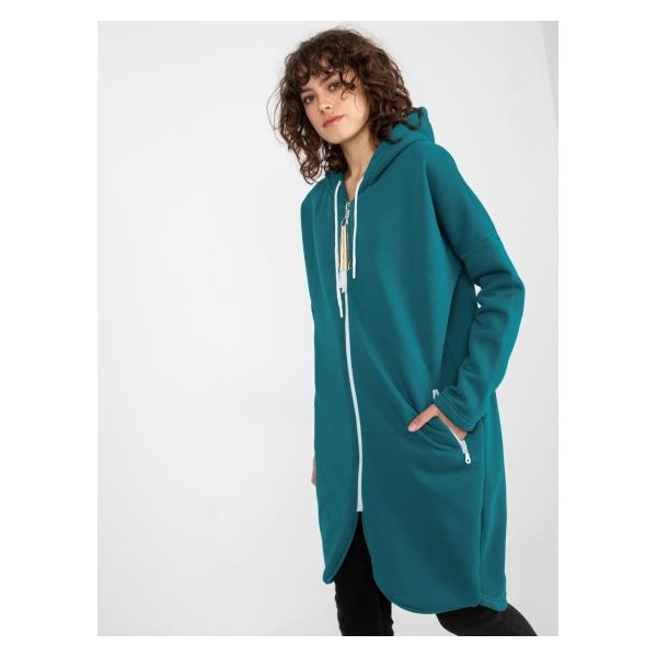 Dámska mikina na zips s kapucňou STUNNING modrá