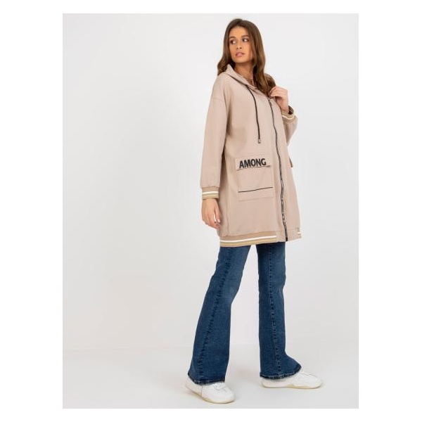 Dámska mikina s oversize strihom MARCELA béžová