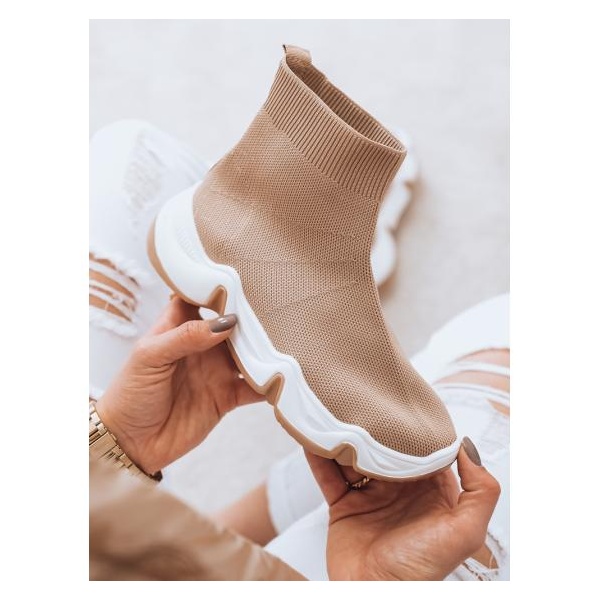 Dámska ponožková obuv SOCKY khaki