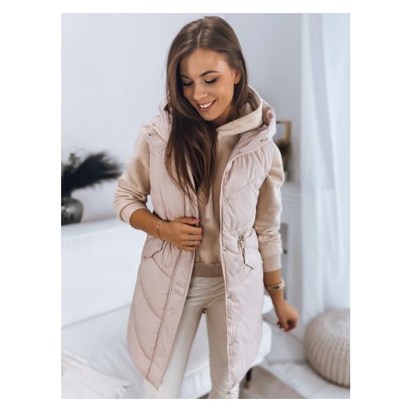 Dámska prešívaná vesta GAMIS béžová