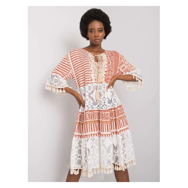 Dámske boho šaty NAYELI dark orange