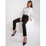 Dámske elegantné nohavice s opaskom SEVILLE black