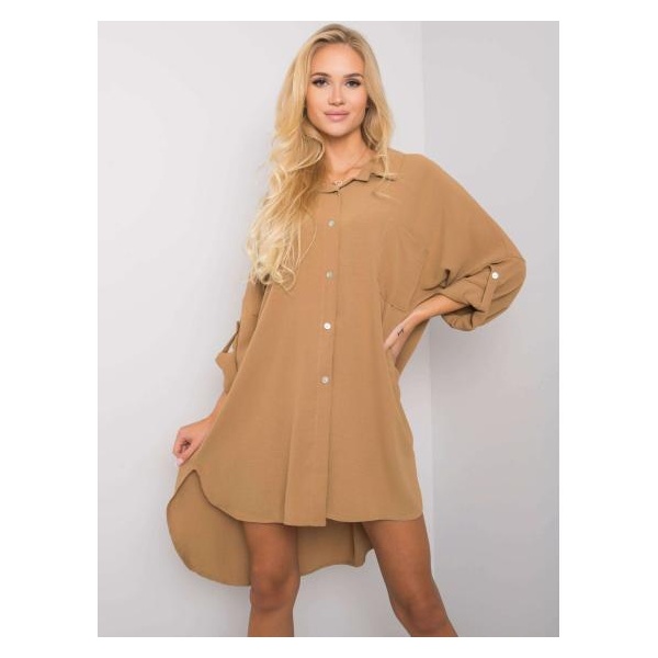 Dámske oversize šaty ELARIA dark beige