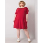 Dámske plus size šaty BELLAMY burgundy