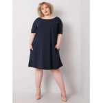 Dámske plus size šaty BELLAMY navy blue