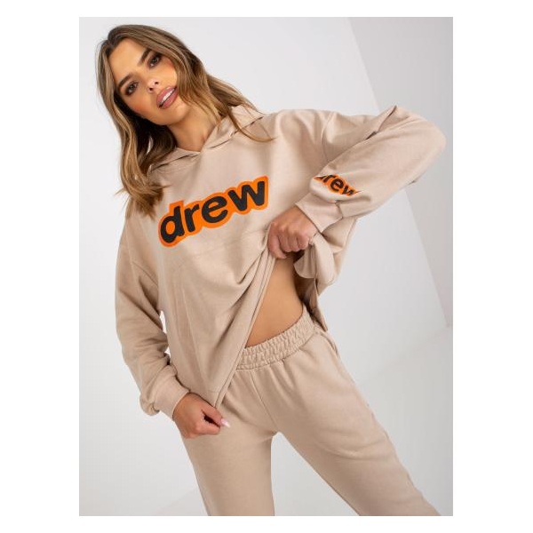 Dámske tepláky s potlačou AHERN beige