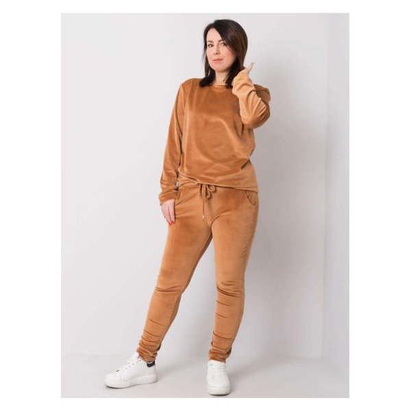 Dámsky plus size set JEANE brown