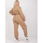 Dámsky plus size set MALEAH beige
