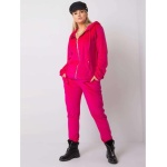 Dámsky velúrový plus size set MICHELL ružový