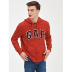 GAP logo francúzske froté mikina na zips
