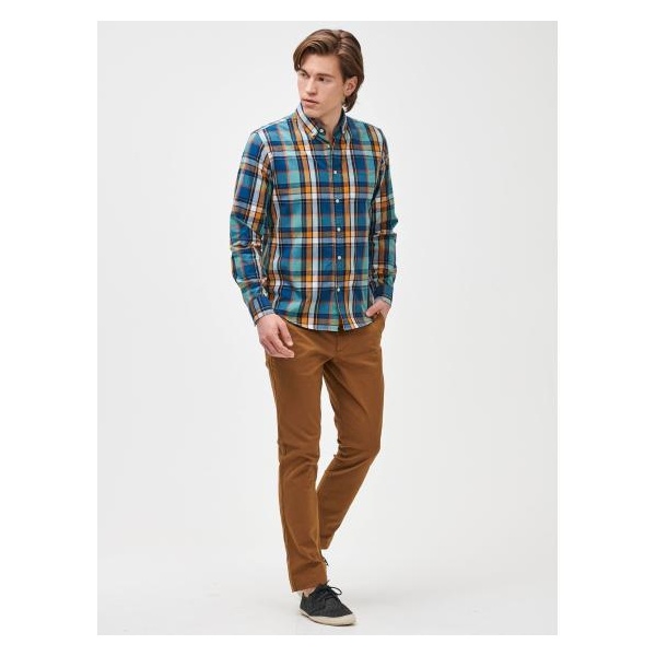 Khaki slim fit nohavice GapFlex