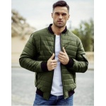 Pánska NEWSTYLE bunda prešívaná bomber jacket zelená