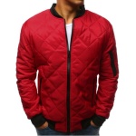 Pánska STYLE bunda prešívaná bomber jacket červená
