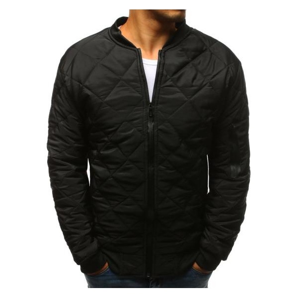 Pánska STYLE bunda prešívaná bomber jacket čierna