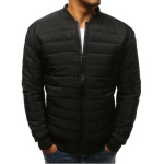 Pánska STYLE bunda prešívaná bomber jacket čierna