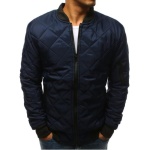 Pánska STYLE bunda prešívaná bomber jacket tmavo modrá