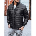 Pánska bunda prešívaná čierna BOMBER