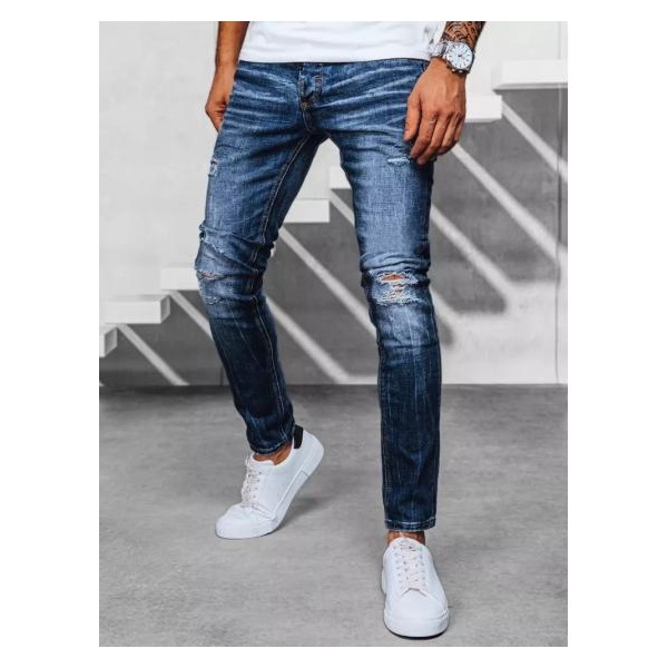 Pánske džínsové nohavice K9 modré