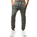 Pánske tmavo-sivé jogger tepláky UX2396