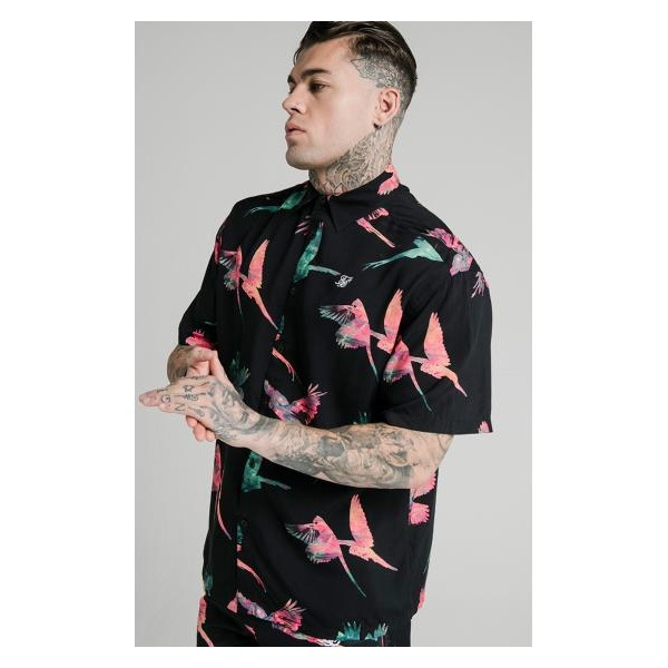SIKSILK SHIRT RESORT COLLAR HIGH