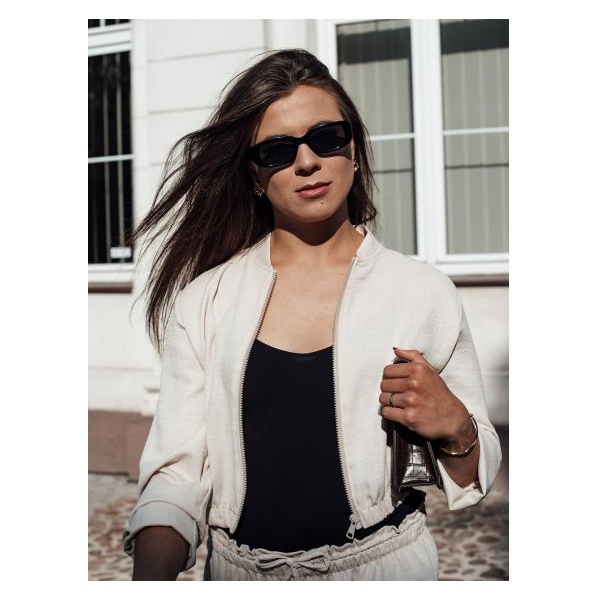 Dámska bunda bomber MADDIE svetlo béžová